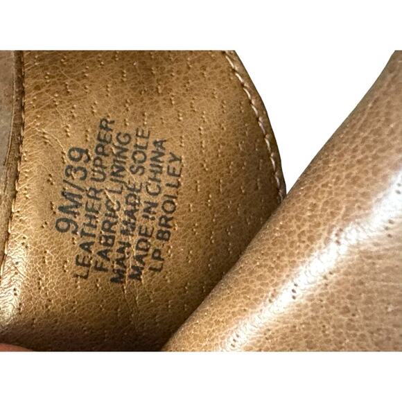 Lucky Brand Leather Ankle Boots Women’s 9M Oxblood Brown Western Booties - Picture 9 of 11